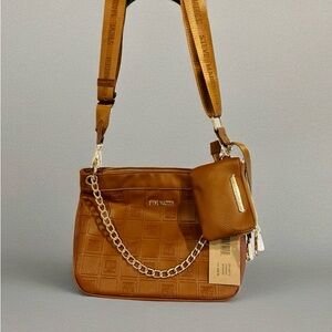 Steve Madden Crossbody Bag w/ Coin Purse - Cognac - AUTHENTIC!
